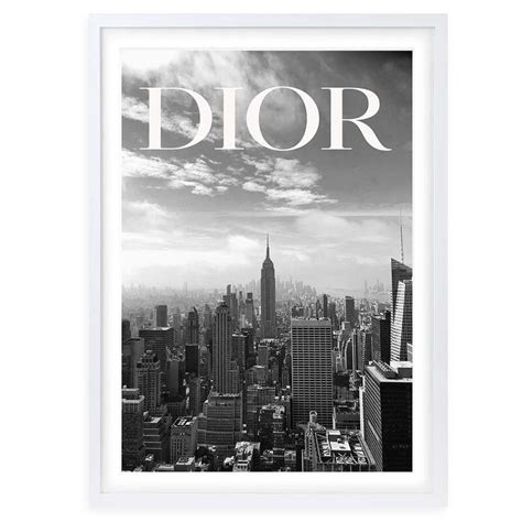 dior framed print|frame Dior model.